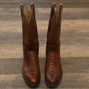 Dan Post Ostrich Leg Western Cowboy Boots 6636 Mens 8.5 D N844